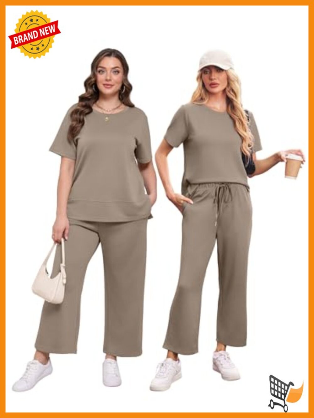 Side Slit Lounge Sets 2 Piece Travel Outfits Cozy Loungewear Wide Leg Tracksuits - Picture 3 of 6